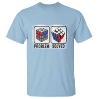 Competitive Puzzle Cube Rubik T Shirt Problem Solved Vintage Speed Cubing - Wonder Print Shop