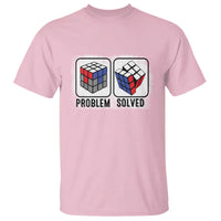 Competitive Puzzle Cube Rubik T Shirt Problem Solved Vintage Speed Cubing - Wonder Print Shop