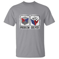 Competitive Puzzle Cube Rubik T Shirt Problem Solved Vintage Speed Cubing - Wonder Print Shop
