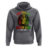 Juneteenth Black King Since 1865 Hoodie Cool Awesome Lion Flag - Wonder Print Shop