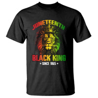Juneteenth Black King Since 1865 T Shirt Cool Awesome Lion Flag - Wonder Print Shop