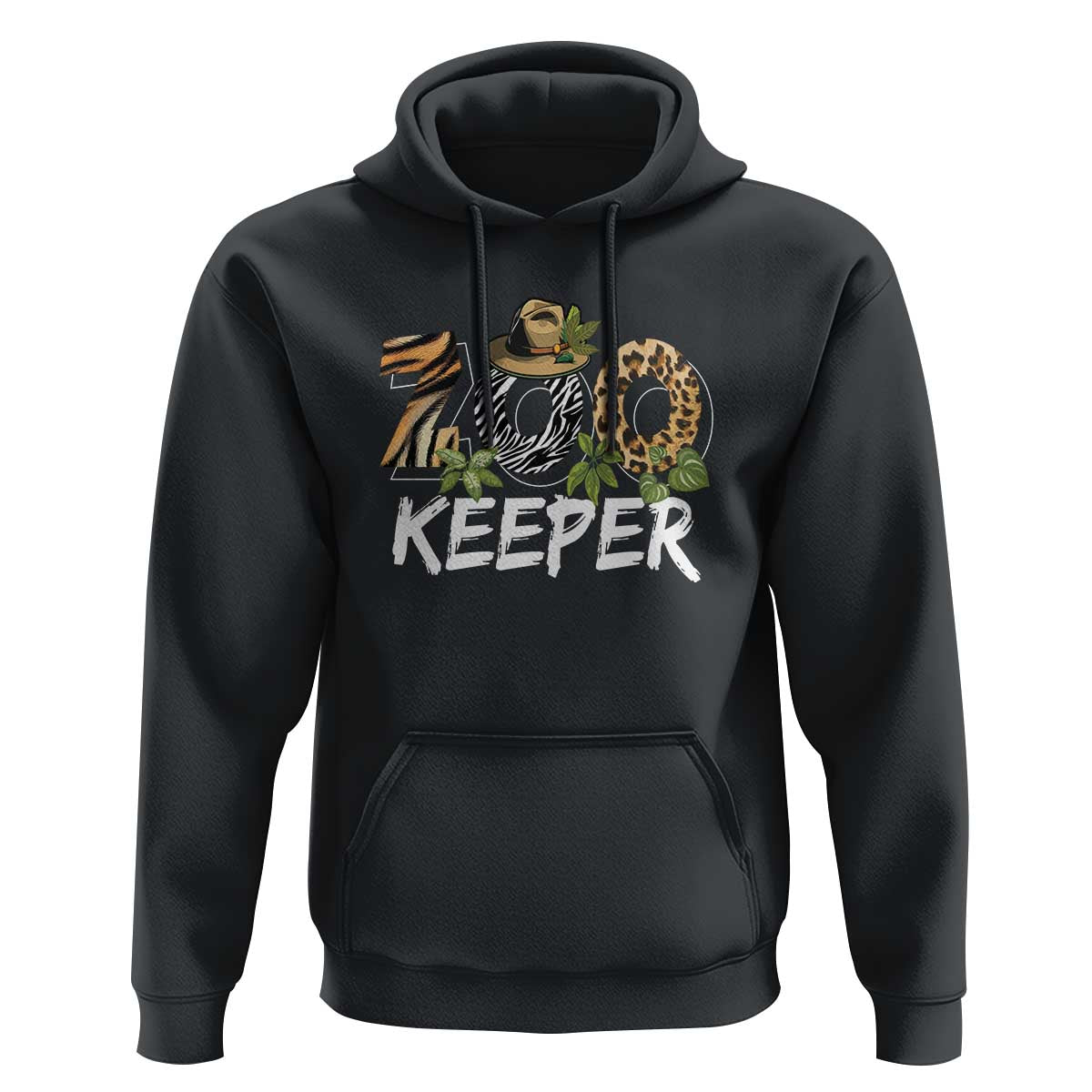 Zookeeper Hoodie Animals Cute Zoo Wildlife Lover - Wonder Print Shop