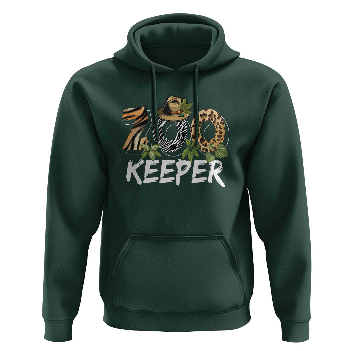 Zookeeper Hoodie Animals Cute Zoo Wildlife Lover - Wonder Print Shop