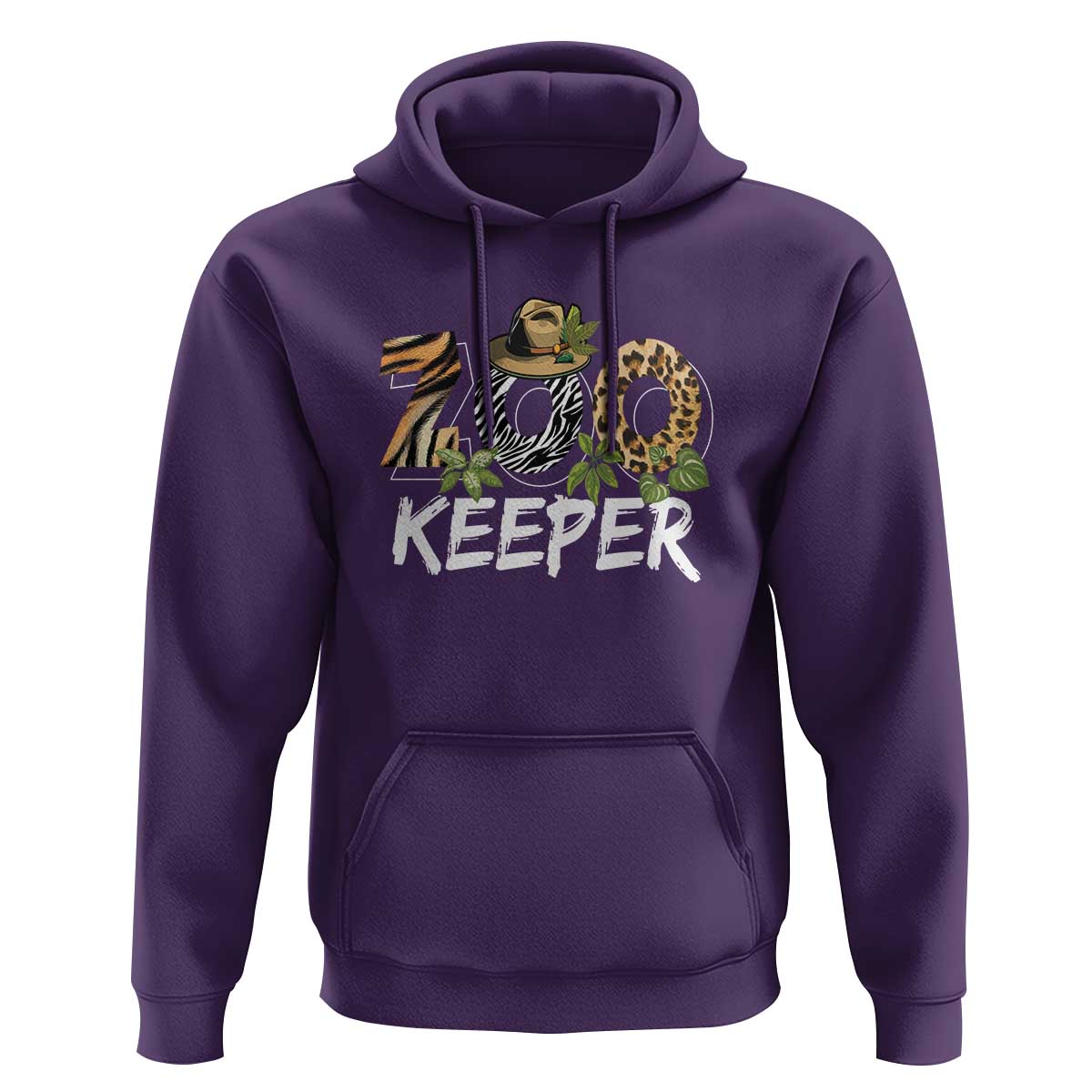 Zookeeper Hoodie Animals Cute Zoo Wildlife Lover - Wonder Print Shop