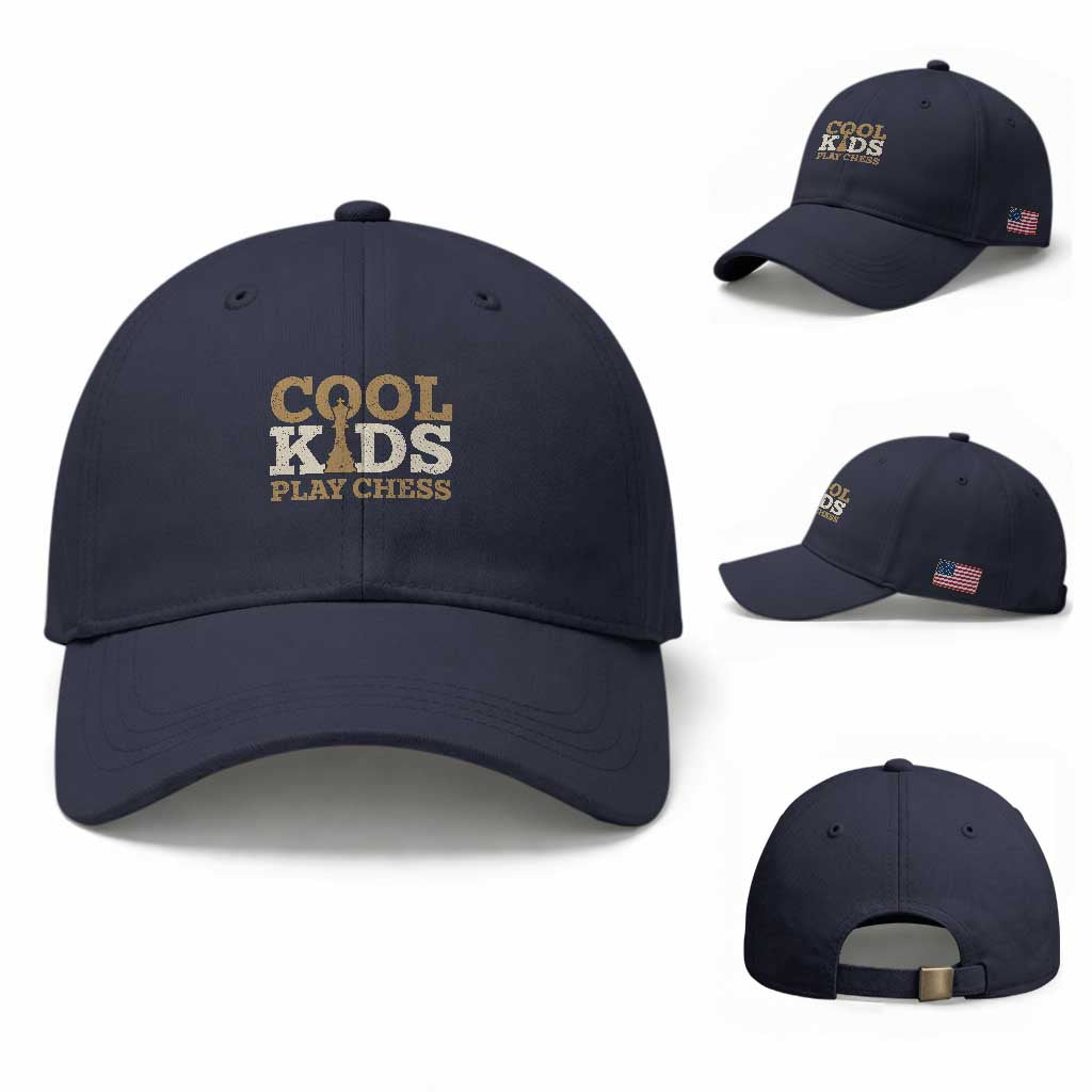 Chess Lover Baseball Cap Cool Kids Play Chess Vintage King