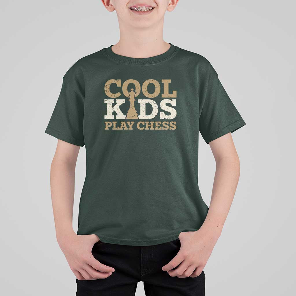 Chess Lover T Shirt For Kid Cool Kids Play Chess Vintage King TS11