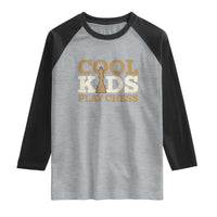 Chess Lover Raglan Shirt Cool Kids Play Chess Vintage King