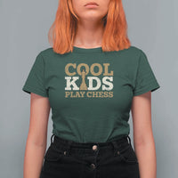 Chess Lover T Shirt For Women Cool Kids Play Chess Vintage King TS11