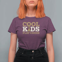 Chess Lover T Shirt For Women Cool Kids Play Chess Vintage King TS11