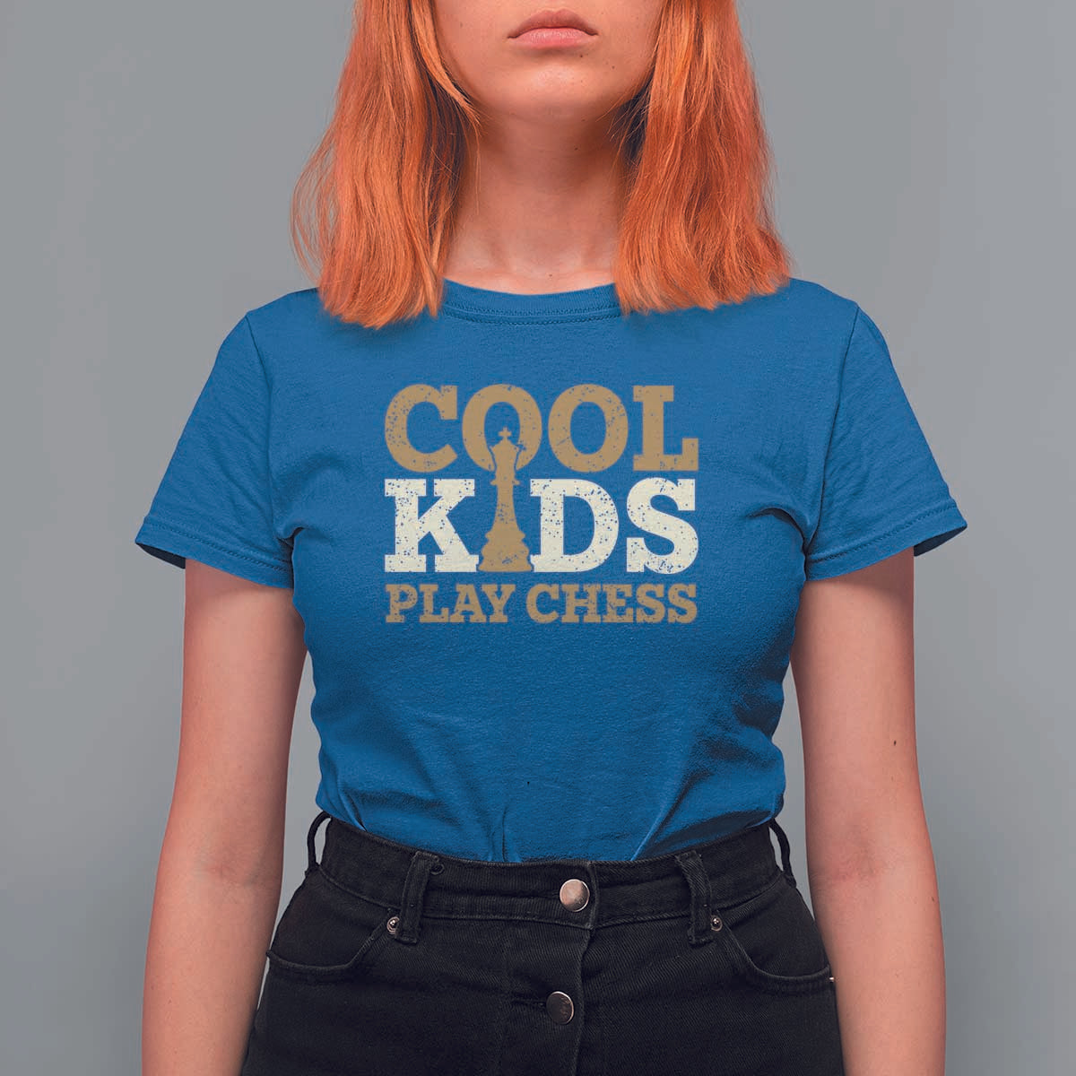 Chess Lover T Shirt For Women Cool Kids Play Chess Vintage King - Wonder Print Shop