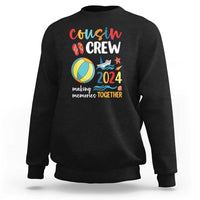 Cousin Crew 2024 Making Memories Together Sweatshirt Summer Vacation Beach Family Trips Matching Ocean Wave - Wonder Print Shop