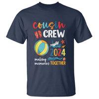 Cousin Crew 2024 Making Memories Together T Shirt Summer Vacation Beach Family Trips Matching Ocean Wave - Wonder Print Shop