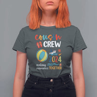 Cousin Crew 2024 Making Memories Together T Shirt For Women Summer Vacation Beach Family Trips Matching Ocean Wave - Wonder Print Shop