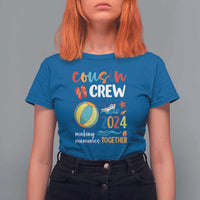 Cousin Crew 2024 Making Memories Together T Shirt For Women Summer Vacation Beach Family Trips Matching Ocean Wave - Wonder Print Shop