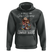 Funny Cowgirl Hoodie Forget Glass Slippers This Princess Wears Boots Western - Wonder Print Shop