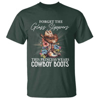 Funny Cowgirl T Shirt Forget Glass Slippers This Princess Wears Boots Western - Wonder Print Shop