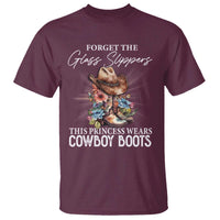 Funny Cowgirl T Shirt Forget Glass Slippers This Princess Wears Boots Western - Wonder Print Shop