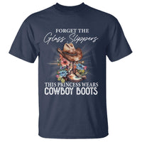 Funny Cowgirl T Shirt Forget Glass Slippers This Princess Wears Boots Western - Wonder Print Shop