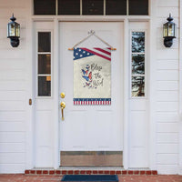 Bless The USA 4th of July Garden Flag Patriotic American Flag Butterfly Independence Day