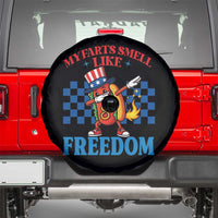 Funny My Farts Smell Like Freedom Spare Tire Cover July 4th Hot Dog Lover - Wonder Print Shop