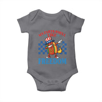 Funny My Farts Smell Like Freedom Baby Onesie July 4th Hot Dog Lover - Wonder Print Shop