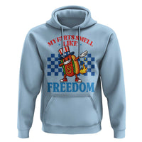 Funny My Farts Smell Like Freedom Hoodie July 4th Hot Dog Lover - Wonder Print Shop