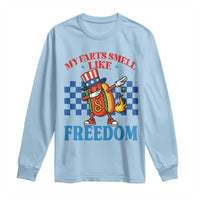 Funny My Farts Smell Like Freedom Long Sleeve Shirt July 4th Hot Dog Lover - Wonder Print Shop
