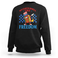 Funny My Farts Smell Like Freedom Sweatshirt July 4th Hot Dog Lover - Wonder Print Shop