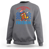 Funny My Farts Smell Like Freedom Sweatshirt July 4th Hot Dog Lover - Wonder Print Shop