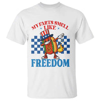 Funny My Farts Smell Like Freedom T Shirt July 4th Hot Dog Lover - Wonder Print Shop