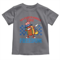 Funny My Farts Smell Like Freedom Toddler T Shirt July 4th Hot Dog Lover - Wonder Print Shop