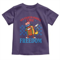 Funny My Farts Smell Like Freedom Toddler T Shirt July 4th Hot Dog Lover - Wonder Print Shop