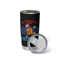 Funny My Farts Smell Like Freedom Tumbler Cup July 4th Hot Dog Lover - Wonder Print Shop