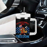 Funny My Farts Smell Like Freedom Tumbler With Handle July 4th Hot Dog Lover - Wonder Print Shop
