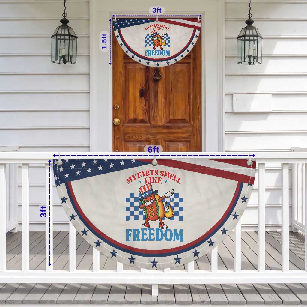 Funny My Farts Smell Like Freedom Patriotic Fan Flag July 4th Hot Dog Lover