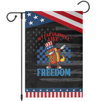 Funny My Farts Smell Like Freedom Garden Flag July 4th Hot Dog Lover