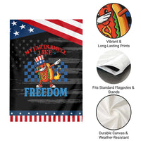 Funny My Farts Smell Like Freedom Garden Flag July 4th Hot Dog Lover