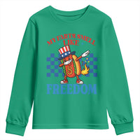 Funny My Farts Smell Like Freedom Youth Sweatshirt July 4th Hot Dog Lover - Wonder Print Shop