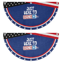 Funny Fireworks Just Here To Bang Patriotic Fan Flag American Flag Firecracker