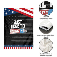 Funny Fireworks Just Here To Bang Garden Flag American Flag Firecracker