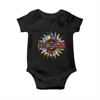Funny Caribbean American Heritage Month Baby Onesie Flower