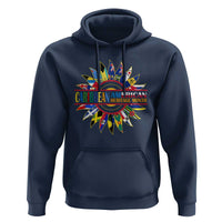 Funny Caribbean American Heritage Month Hoodie Flower