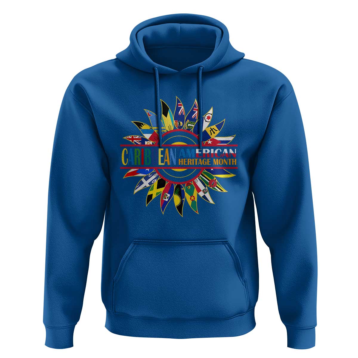 Funny Caribbean American Heritage Month Hoodie Flower