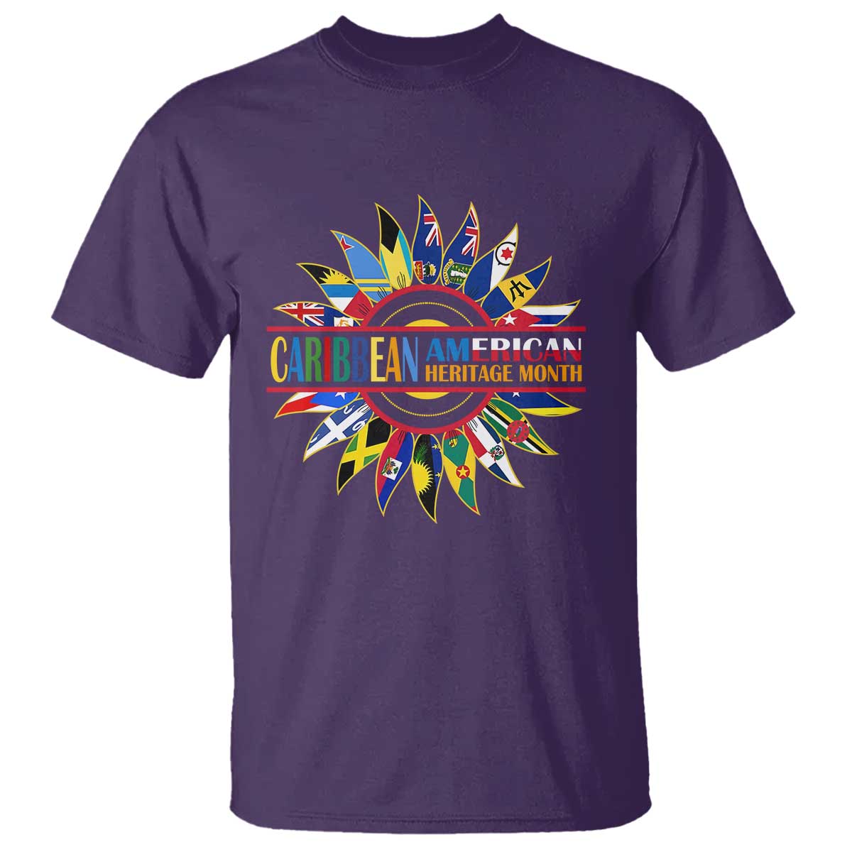 Funny Caribbean American Heritage Month T Shirt Flower
