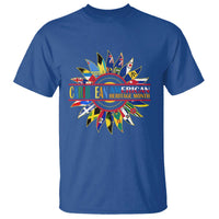 Funny Caribbean American Heritage Month T Shirt Flower