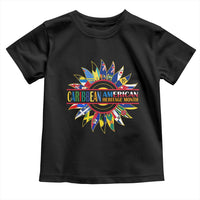 Funny Caribbean American Heritage Month Toddler T Shirt Flower
