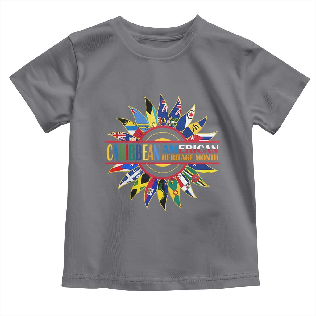 Funny Caribbean American Heritage Month Toddler T Shirt Flower