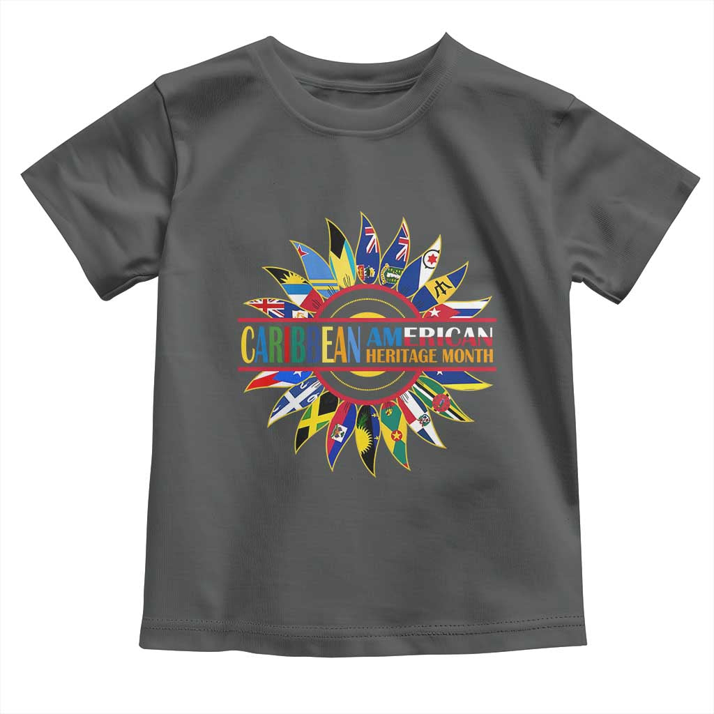 Funny Caribbean American Heritage Month Toddler T Shirt Flower