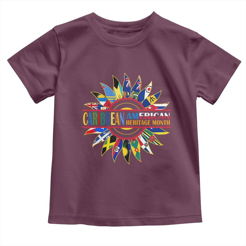 Funny Caribbean American Heritage Month Toddler T Shirt Flower