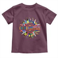 Funny Caribbean American Heritage Month Toddler T Shirt Flower